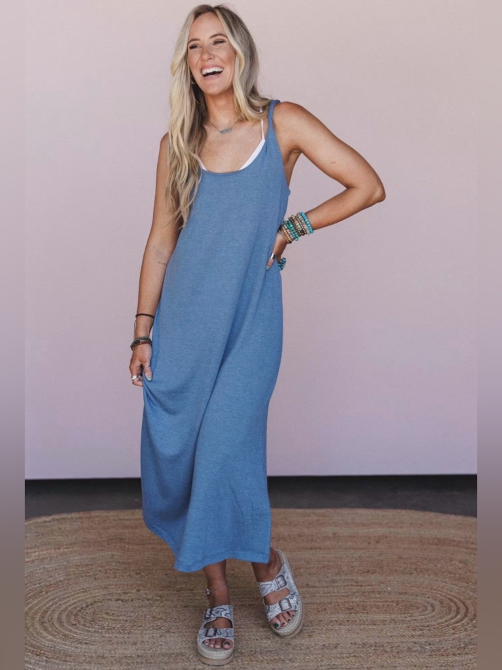 Zenana Tank Maxi Dress with bralette